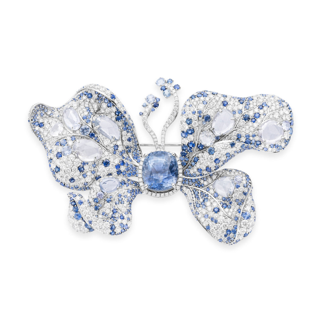 SAPPHIRE BUTTERLY BROOCH