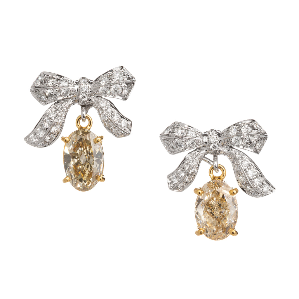 Bow Diamond Earrings