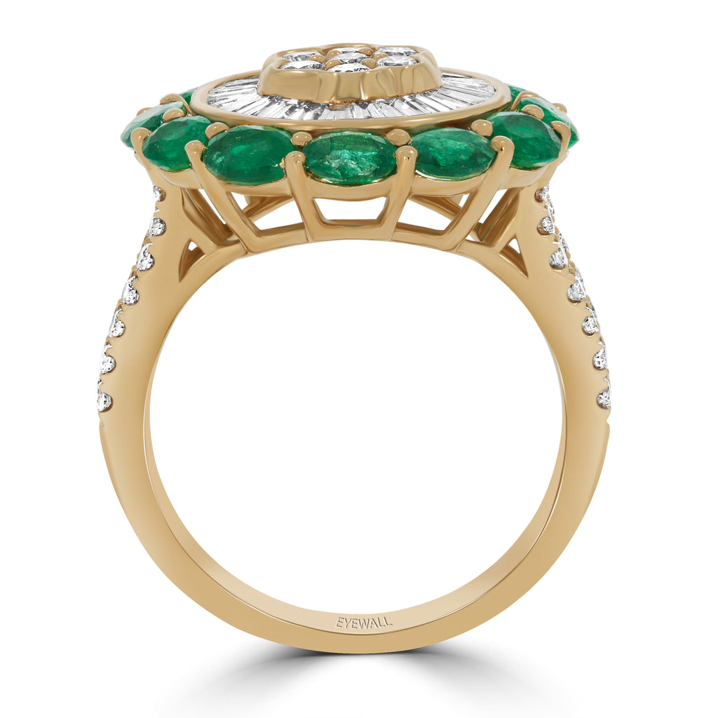 Dreaming Emerald Cocktail Ring