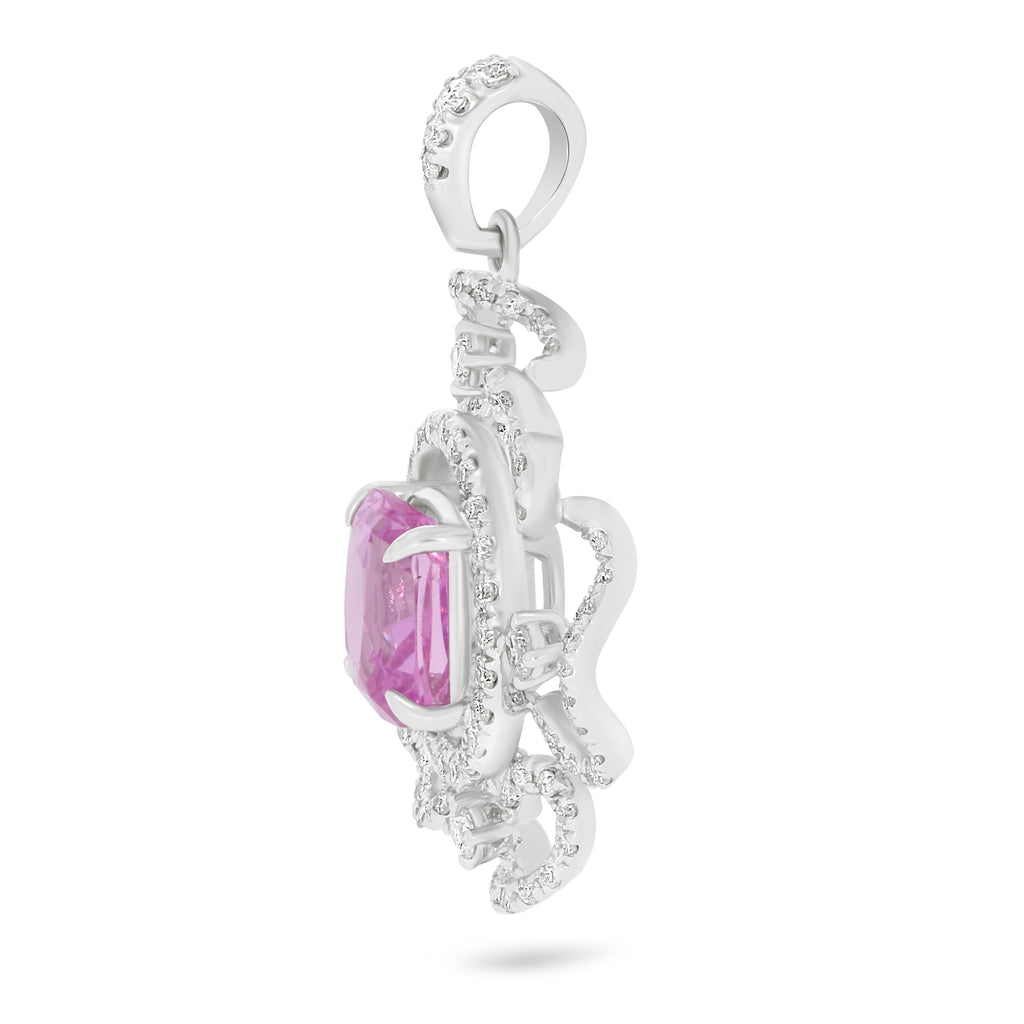 Orbit Pink Sapphire Pendant