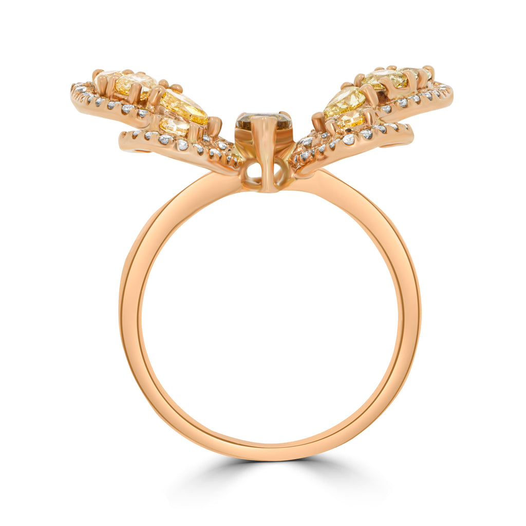 Butterfly Ring Rose Gold