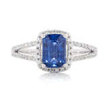 Halo Sapphire Ring