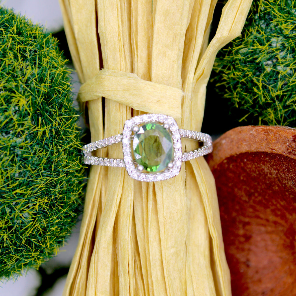 Green Sapphire Ring