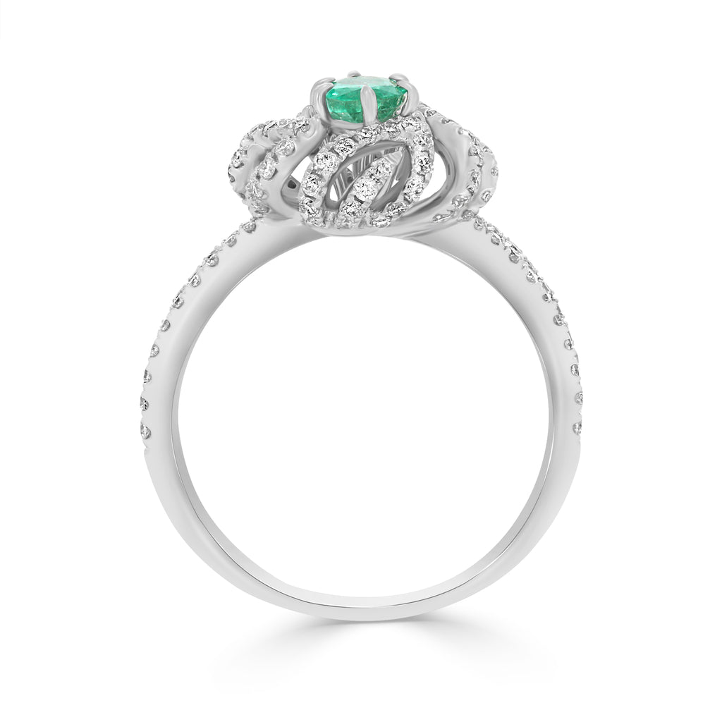 Early Spring Emerald Ring