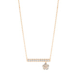 Rosea Peony Bar Necklace