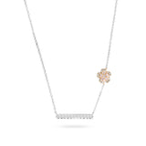 Rosea Peony Bar Necklace