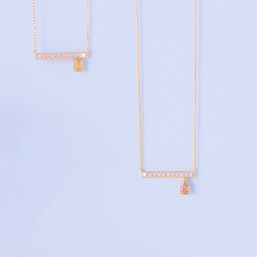 Unity Bar Diamond Necklace